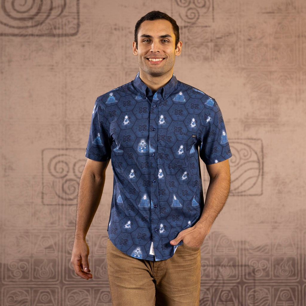 RSVLTS This Is Your Destiny KUNUFLEX Short Sleeve Shirt in Blue — detail 9