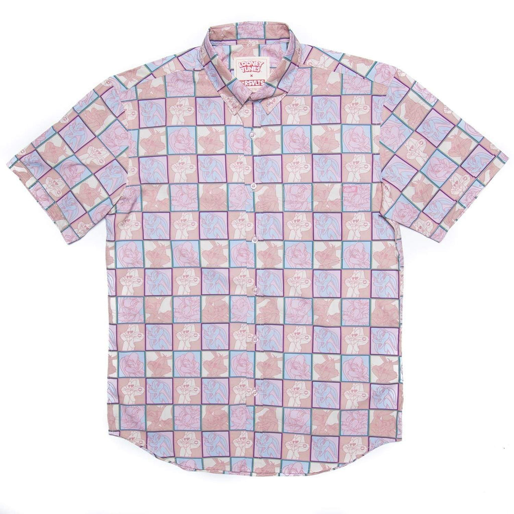 RSVLTS Bugs Loves Lola KUNUFLEX Short Sleeve Shirt in Red — detail 2