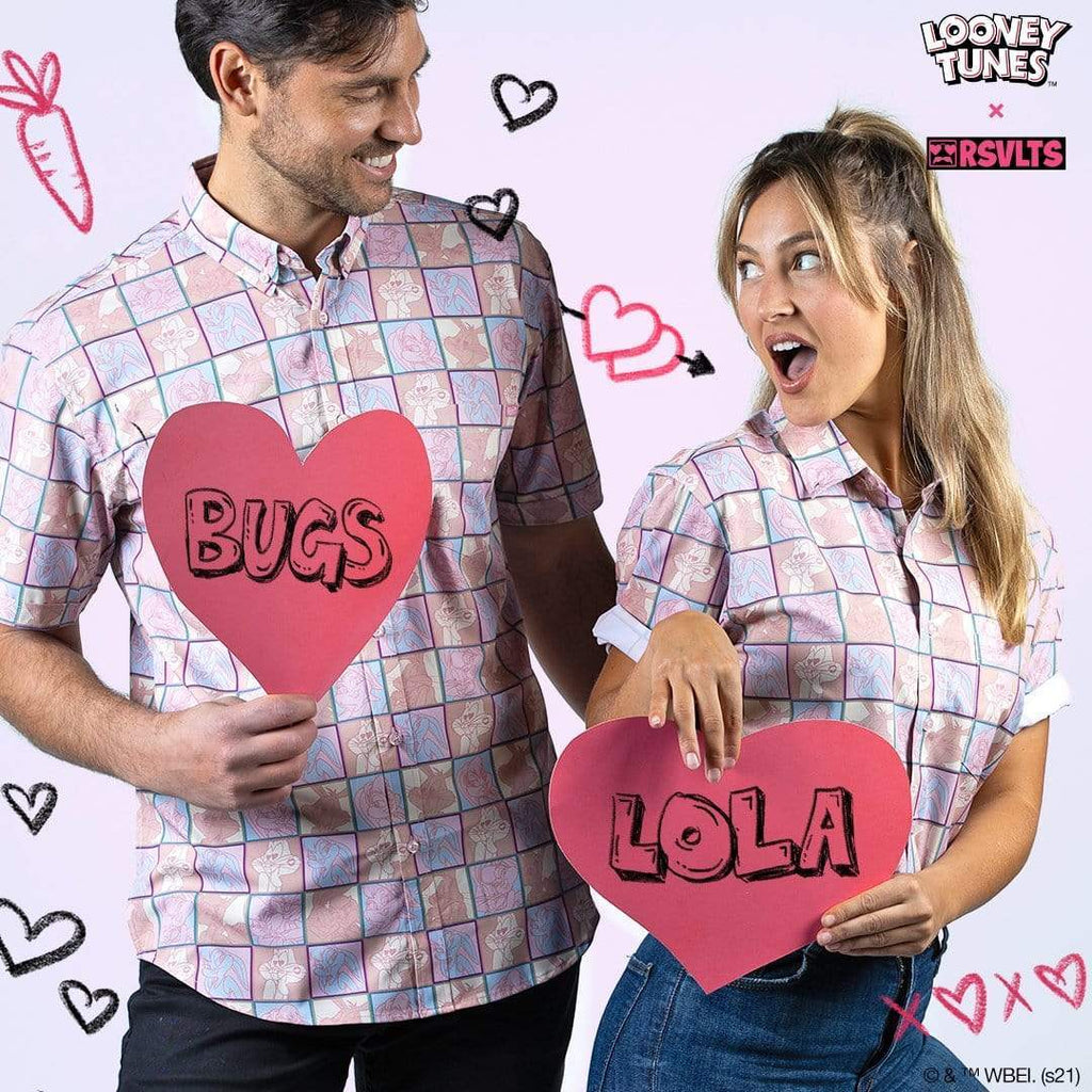 RSVLTS Bugs Loves Lola KUNUFLEX Short Sleeve Shirt in Red — detail 7