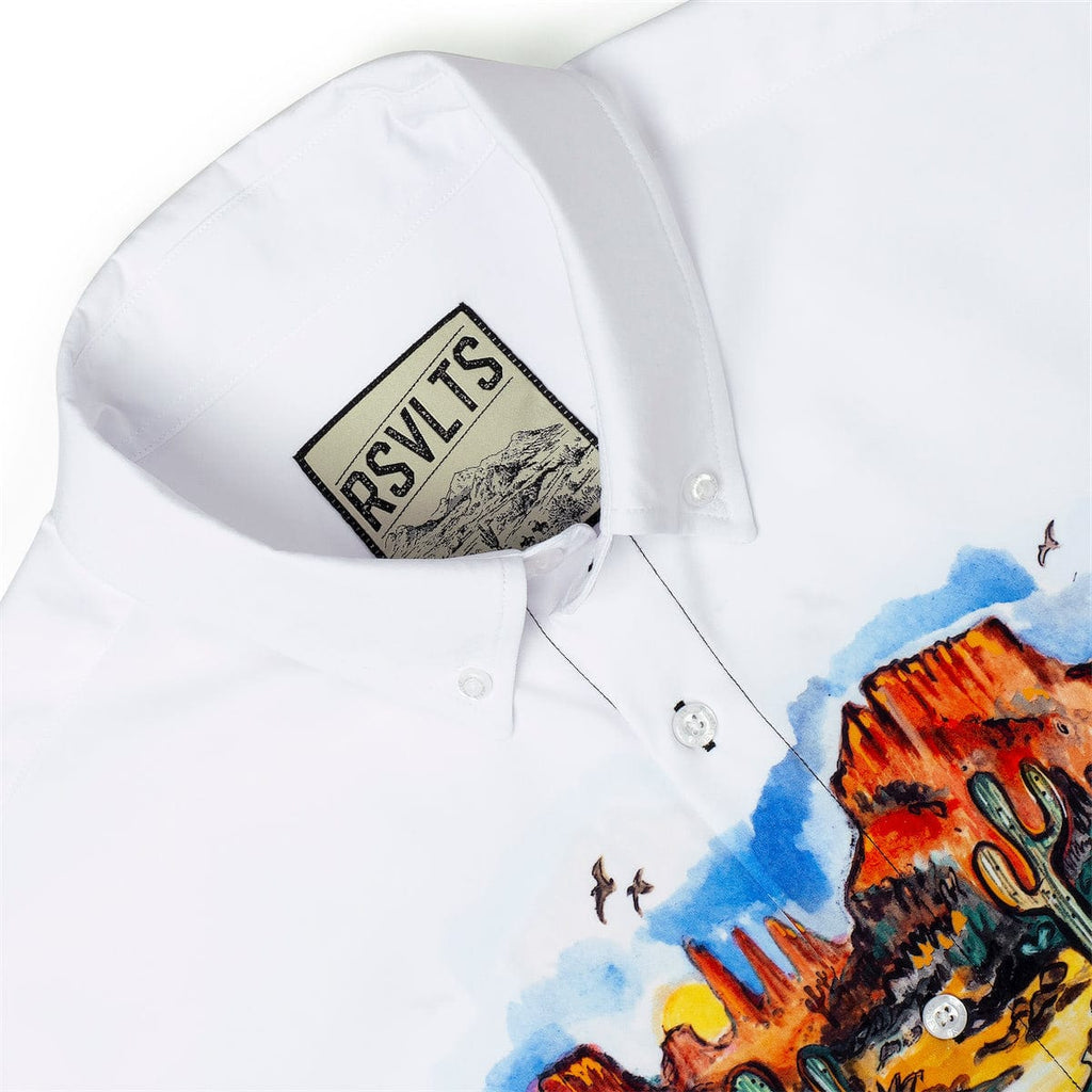 RSVLTS The Frontiersman KUNUFLEX Short Sleeve Shirt in Black — detail 4