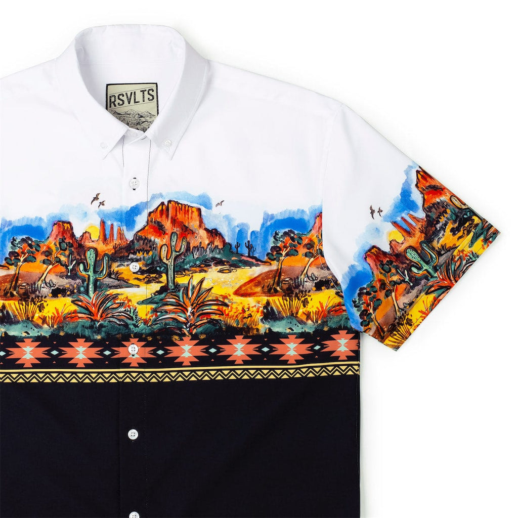 RSVLTS The Frontiersman KUNUFLEX Short Sleeve Shirt in Black — detail 3