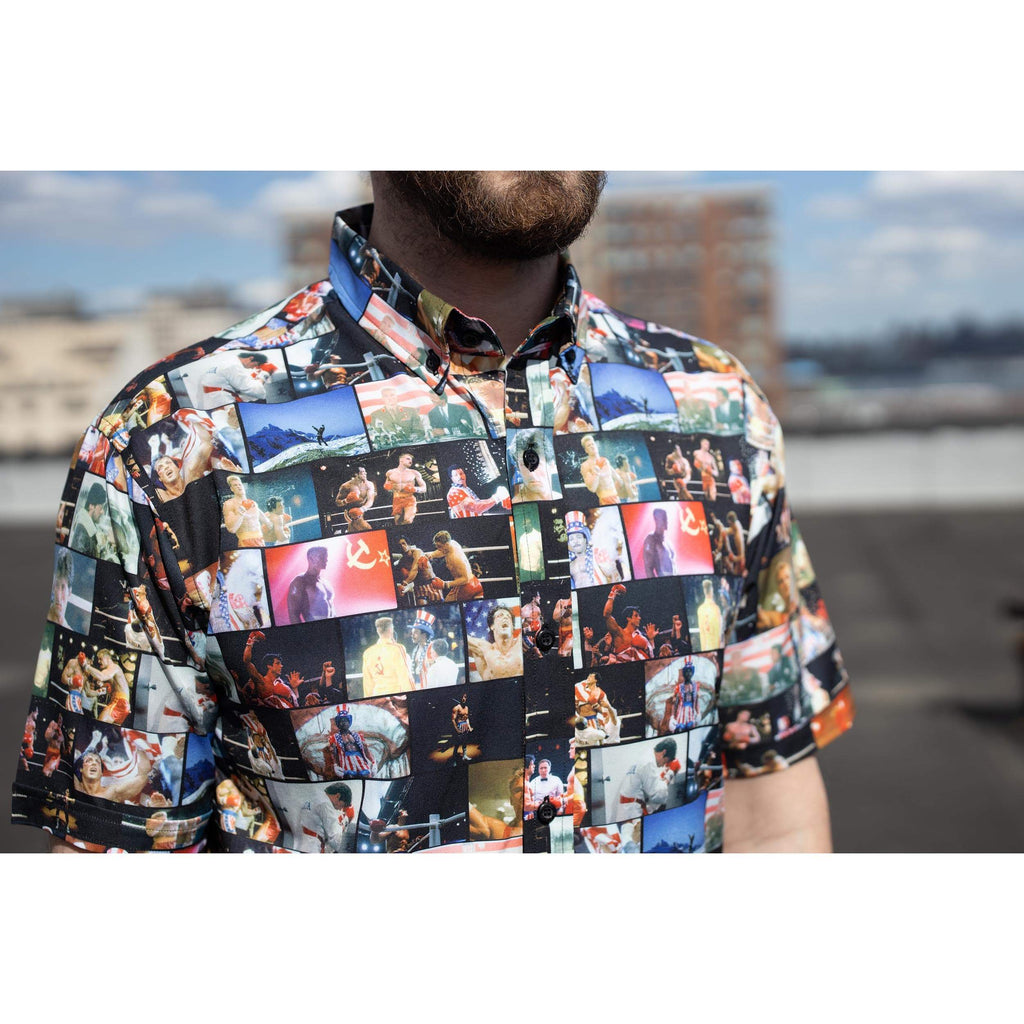 RSVLTS No Easy Way Out KUNUFLEX Short Sleeve Shirt in Multicolor — detail 7