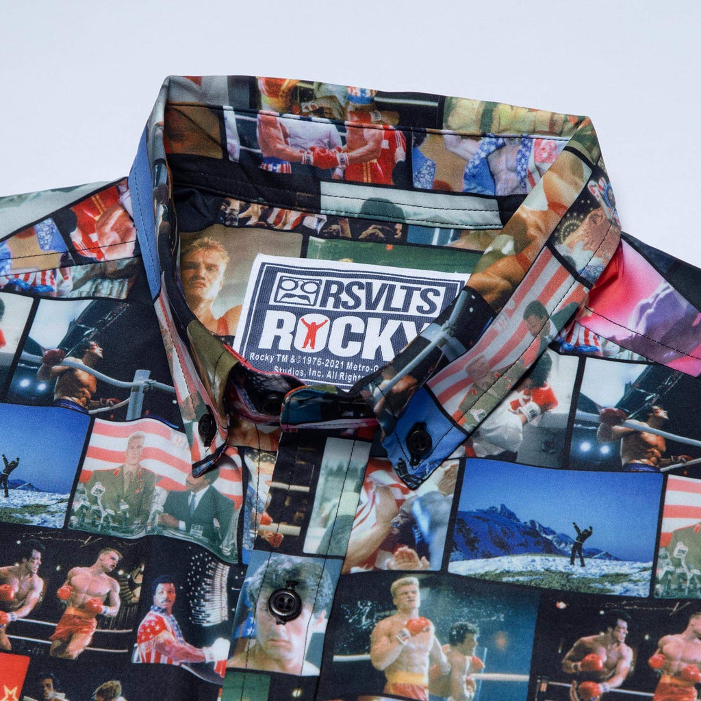 RSVLTS No Easy Way Out KUNUFLEX Short Sleeve Shirt in Multicolor — detail 8