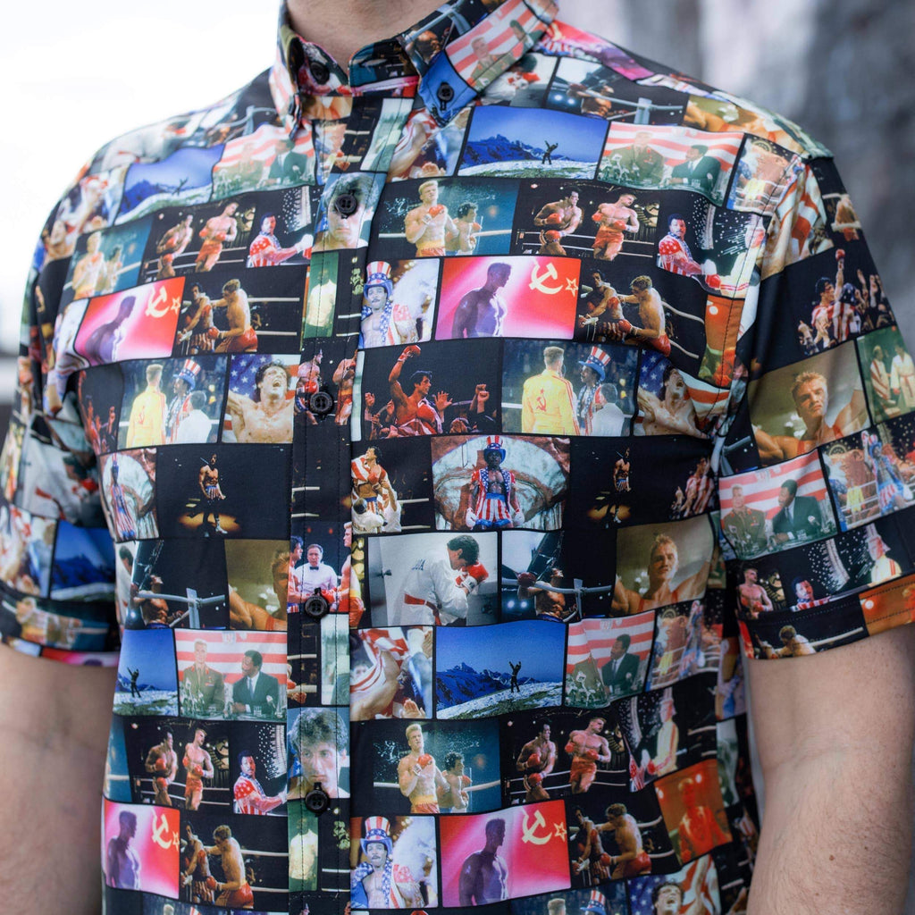 RSVLTS No Easy Way Out KUNUFLEX Short Sleeve Shirt in Multicolor — detail 4