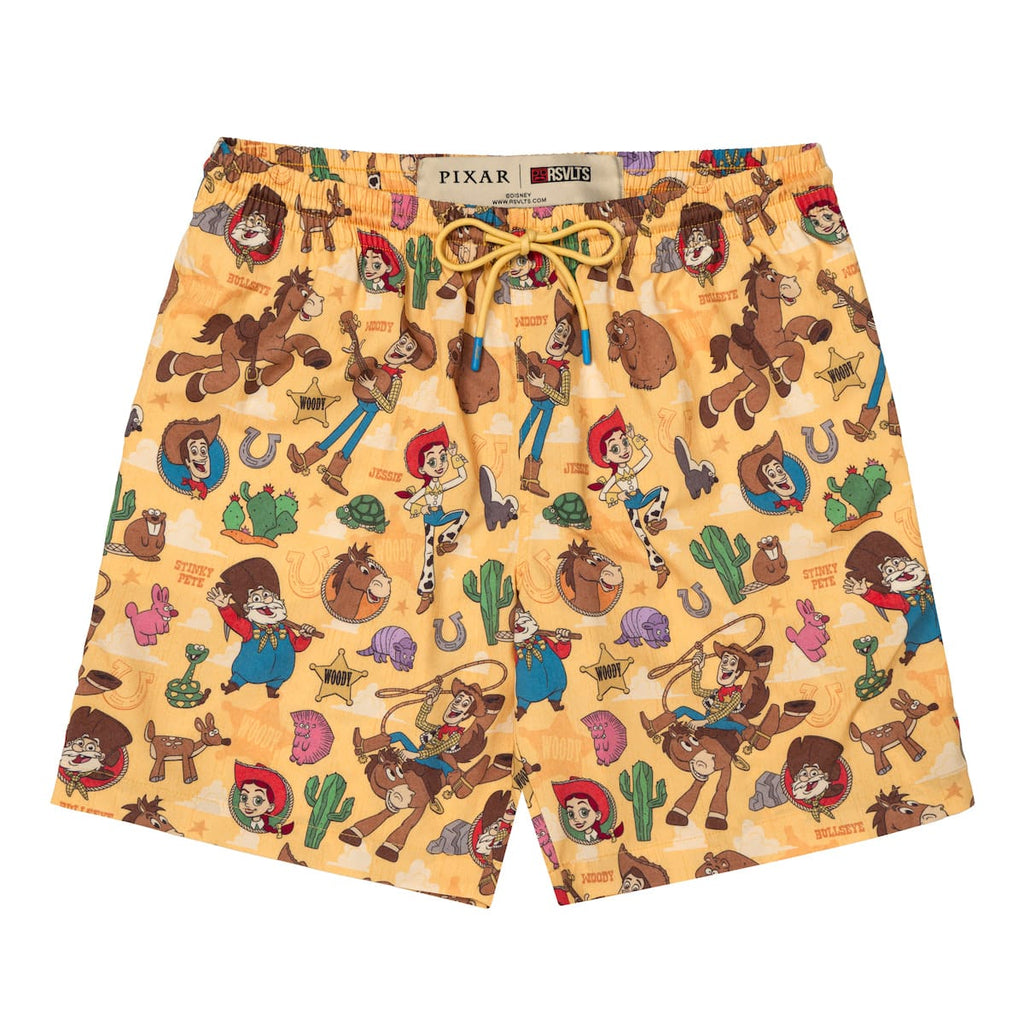 RSVLTS The Original Roundup Gang Hybrid Shorts in Orange — front view