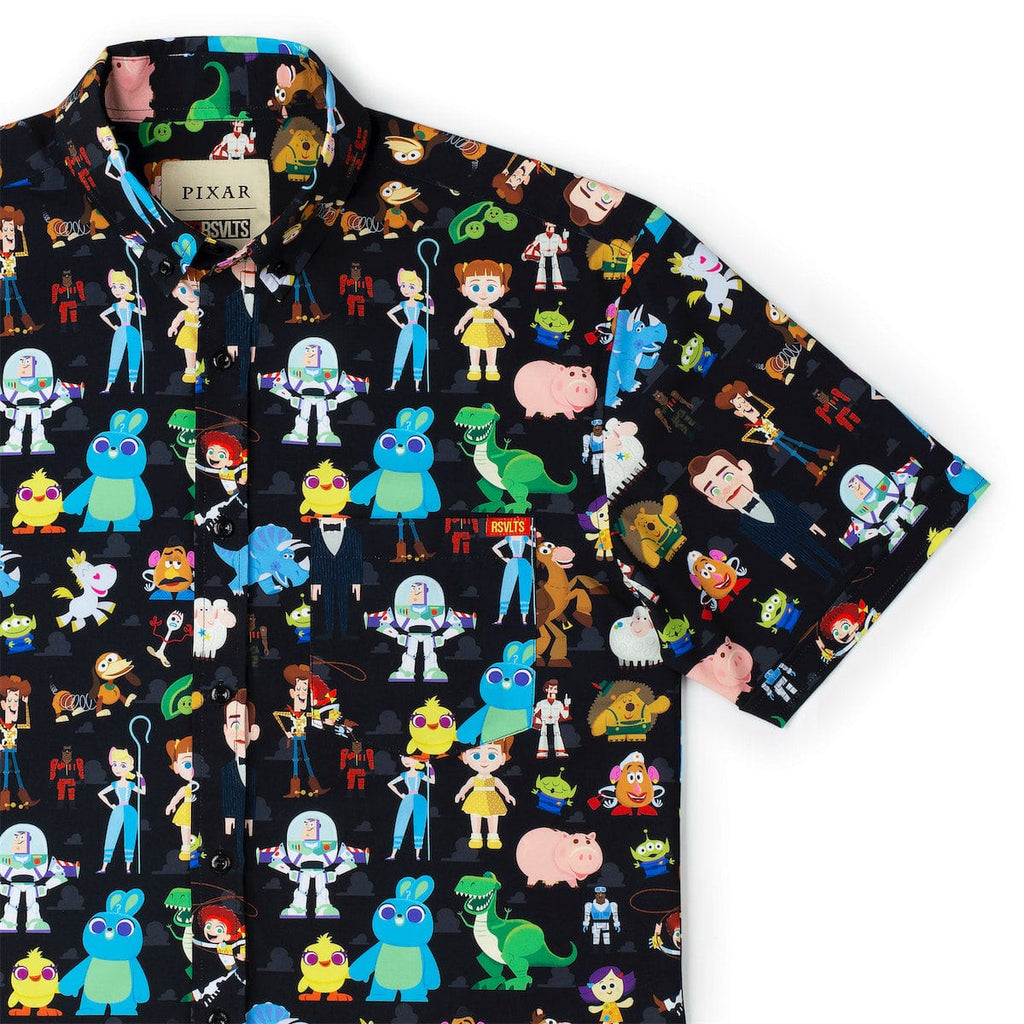 RSVLTS Ready 4 Adventure KUNUFLEX Short Sleeve Shirt in Black — front view