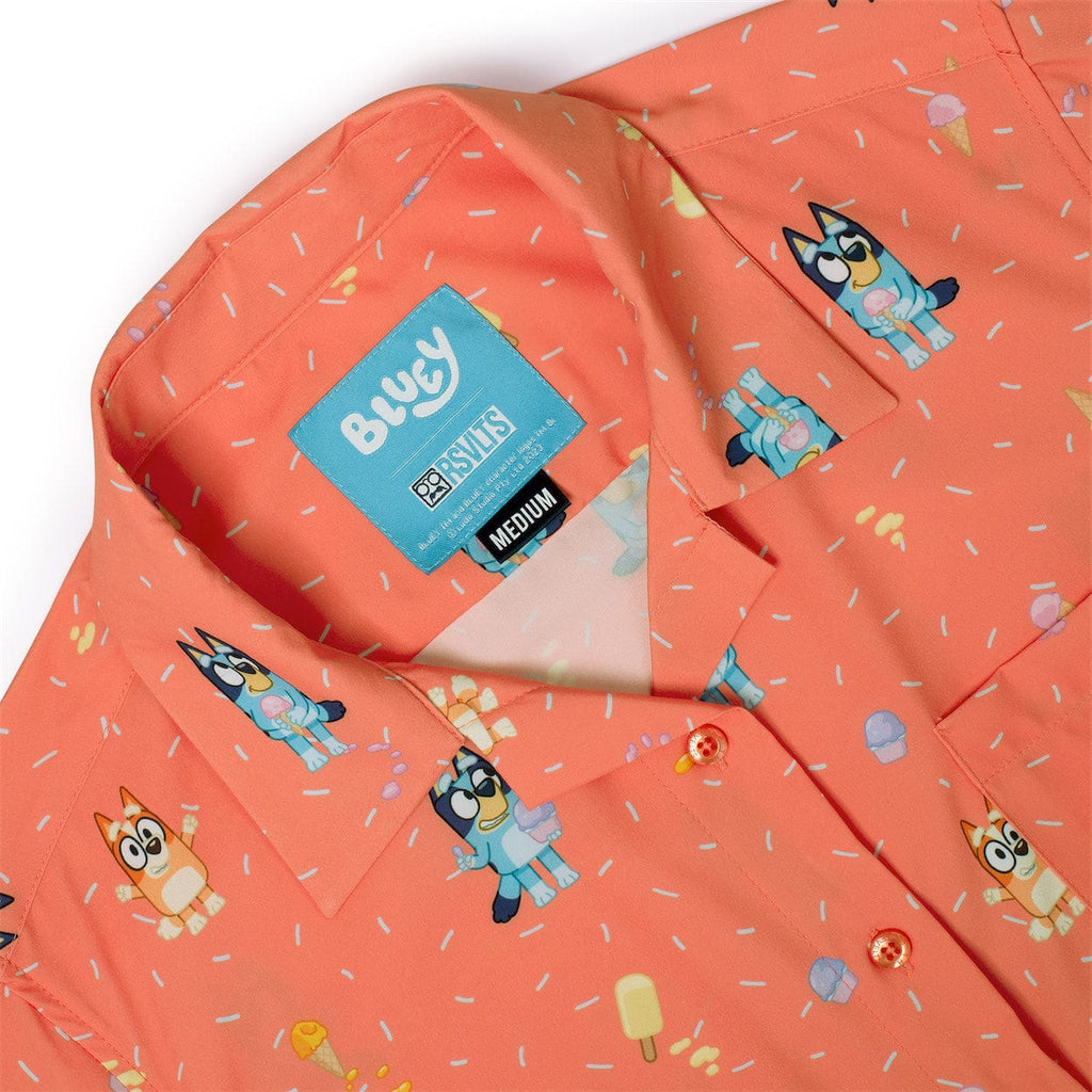 RSVLTS Don't Let It Melt Women's KUNUFLEX Short Sleeve Shirt in Orange — detail 3