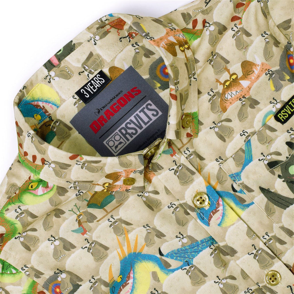 RSVLTS Counting Sheep Preschool KUNUFLEX Short Sleeve Shirt in Multicolor — detail 5