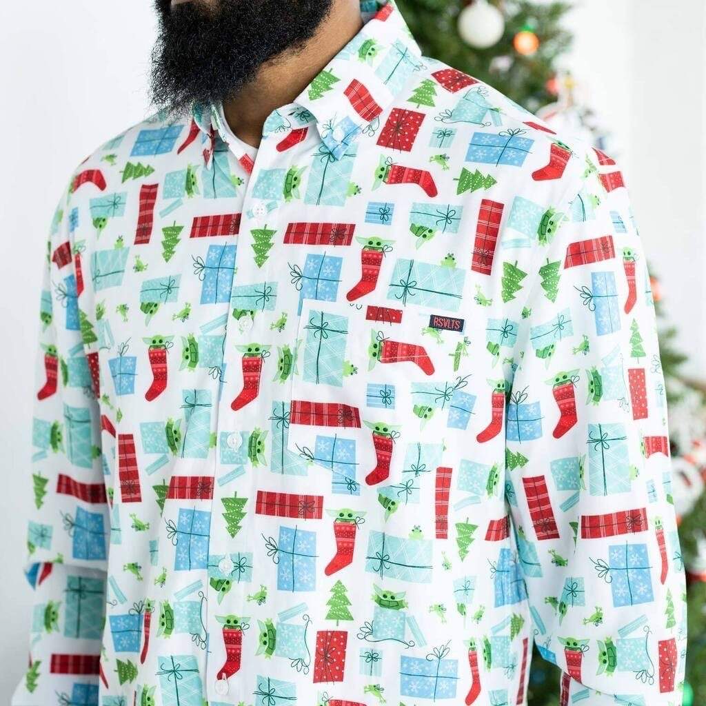 RSVLTS Gifted Gifts Long Sleeve Shirt in White — detail 4