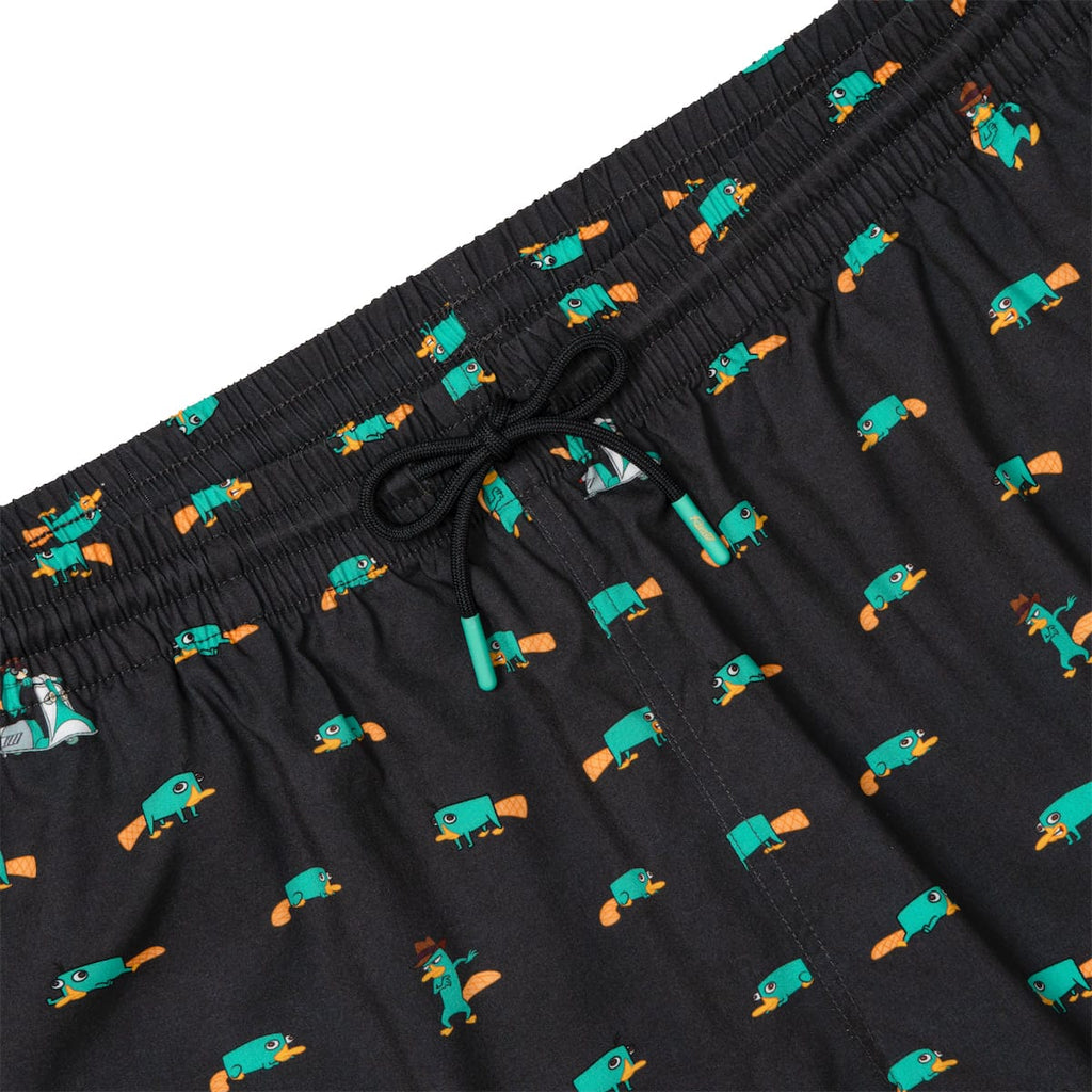 RSVLTS Semi-Aquatic Egg-Laying Mammal of Action Hybrid Shorts in Black — detail 5