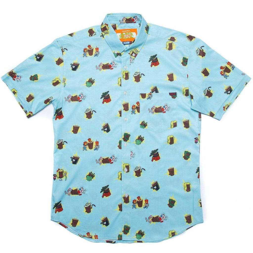 RSVLTS Log KUNUFLEX Short Sleeve Shirt in Blue — detail 3