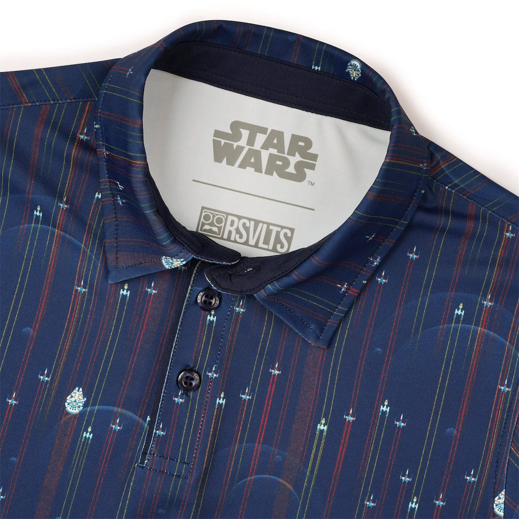 RSVLTS Fleet in Formation Youth All-Day Polo in Blue — detail 4