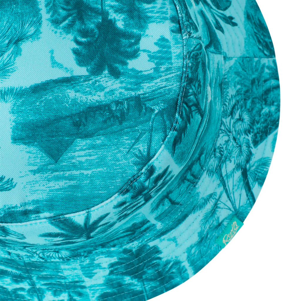 RSVLTS Litho Palms Bucket Hat in Blue — detail 6