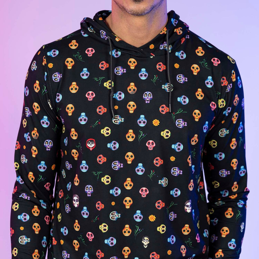 RSVLTS Calavera Performance Hoodie in Black — detail 4