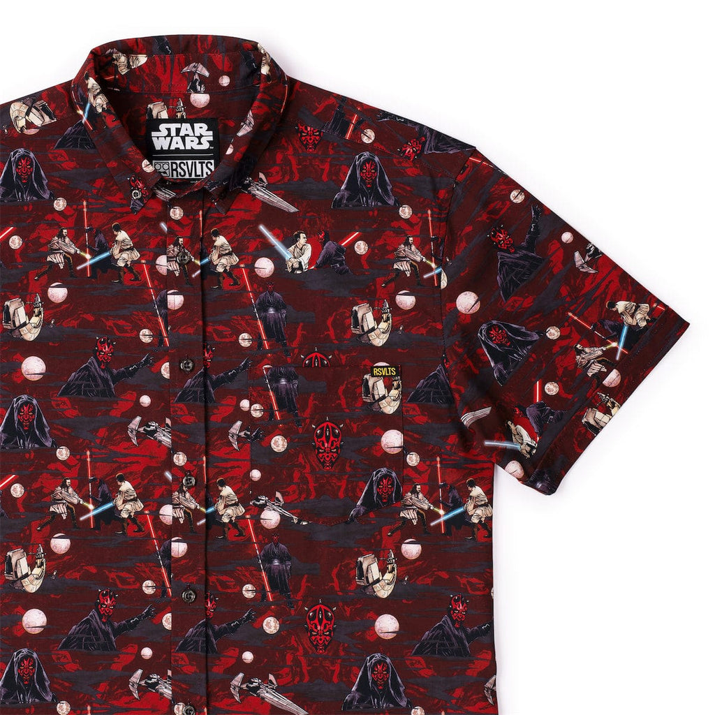 RSVLTS The Force and the Phantom KUNUFLEX Short Sleeve Shirt in Black — detail 9