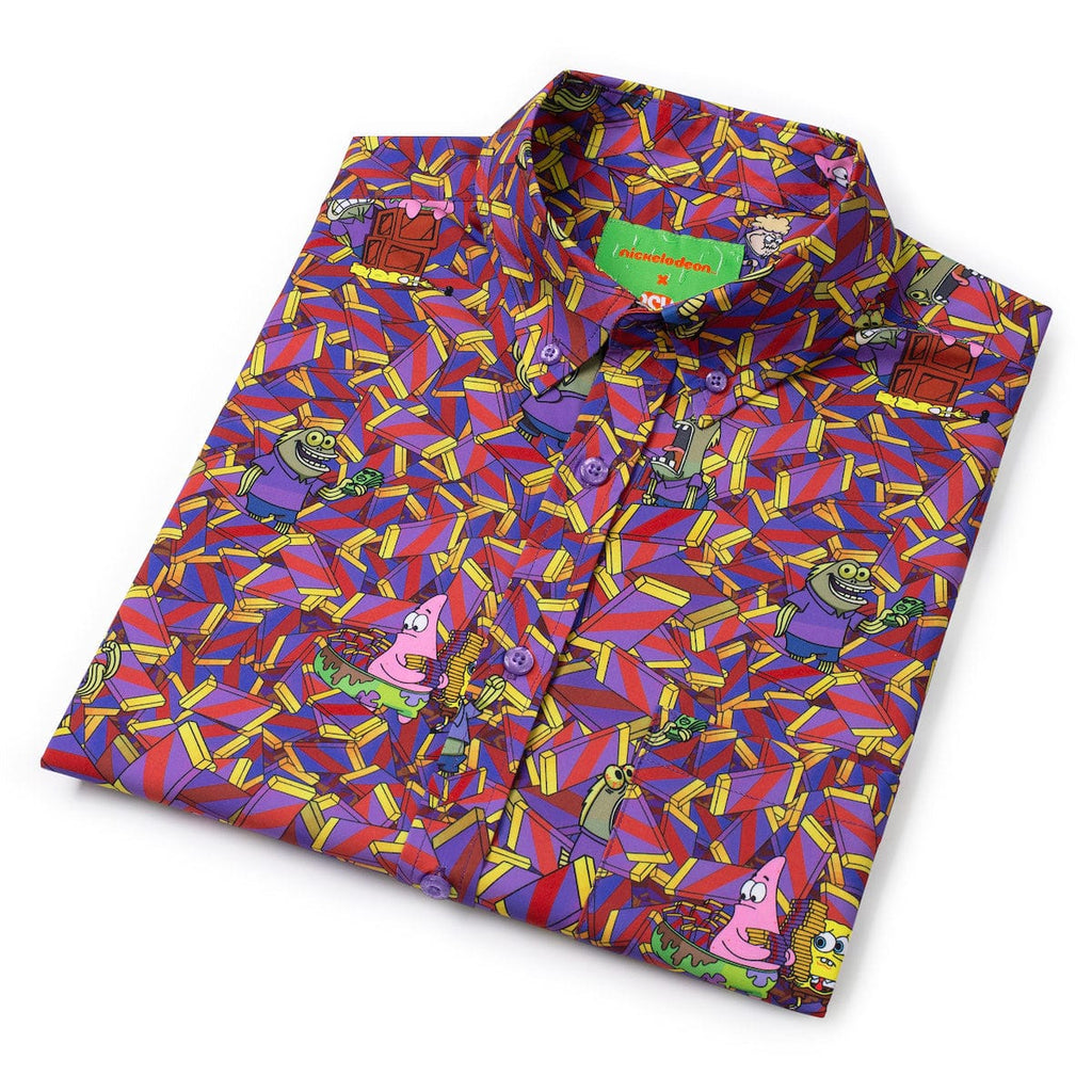 RSVLTS CHOOOOOCOLATE!!! KUNUFLEX Short Sleeve Shirt in Purple — detail 13