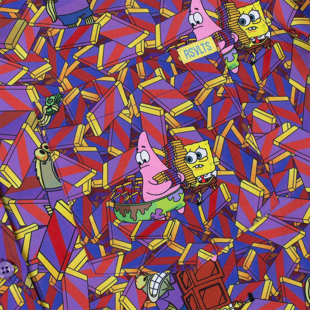 RSVLTS CHOOOOOCOLATE!!! KUNUFLEX Short Sleeve Shirt in Purple — detail 7