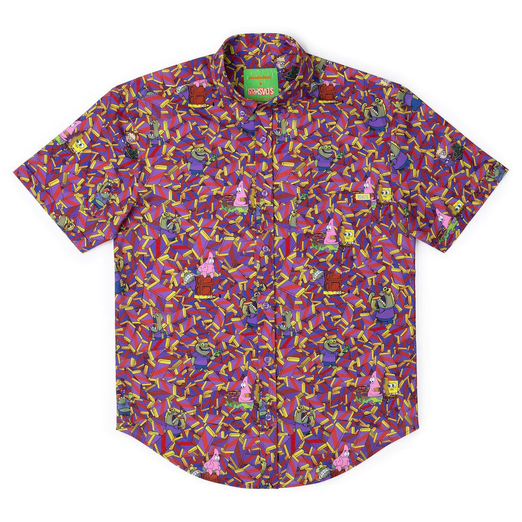 RSVLTS CHOOOOOCOLATE!!! KUNUFLEX Short Sleeve Shirt in Purple — detail 10