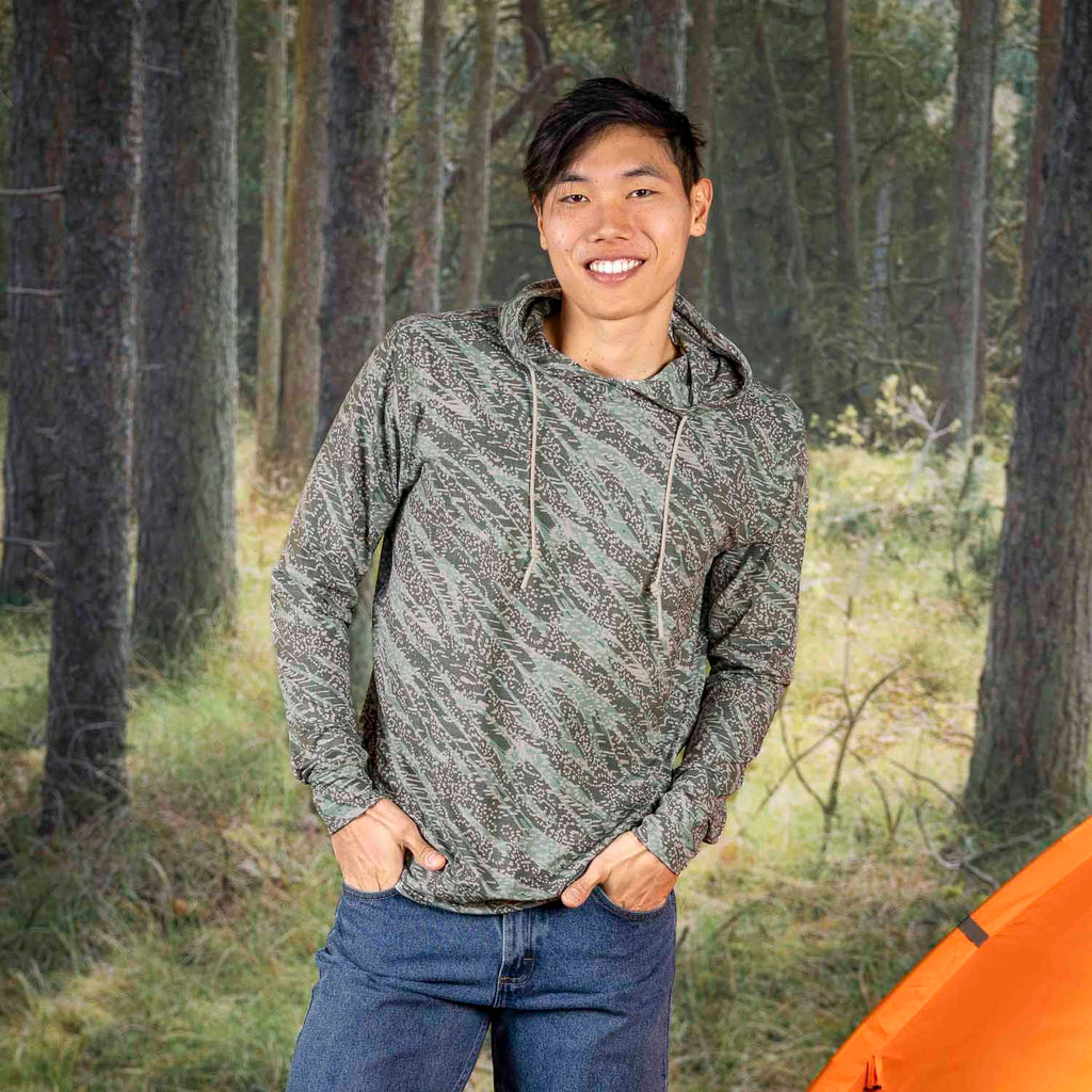 RSVLTS Ghillie Camo Performance Hoodie in Green — detail 3