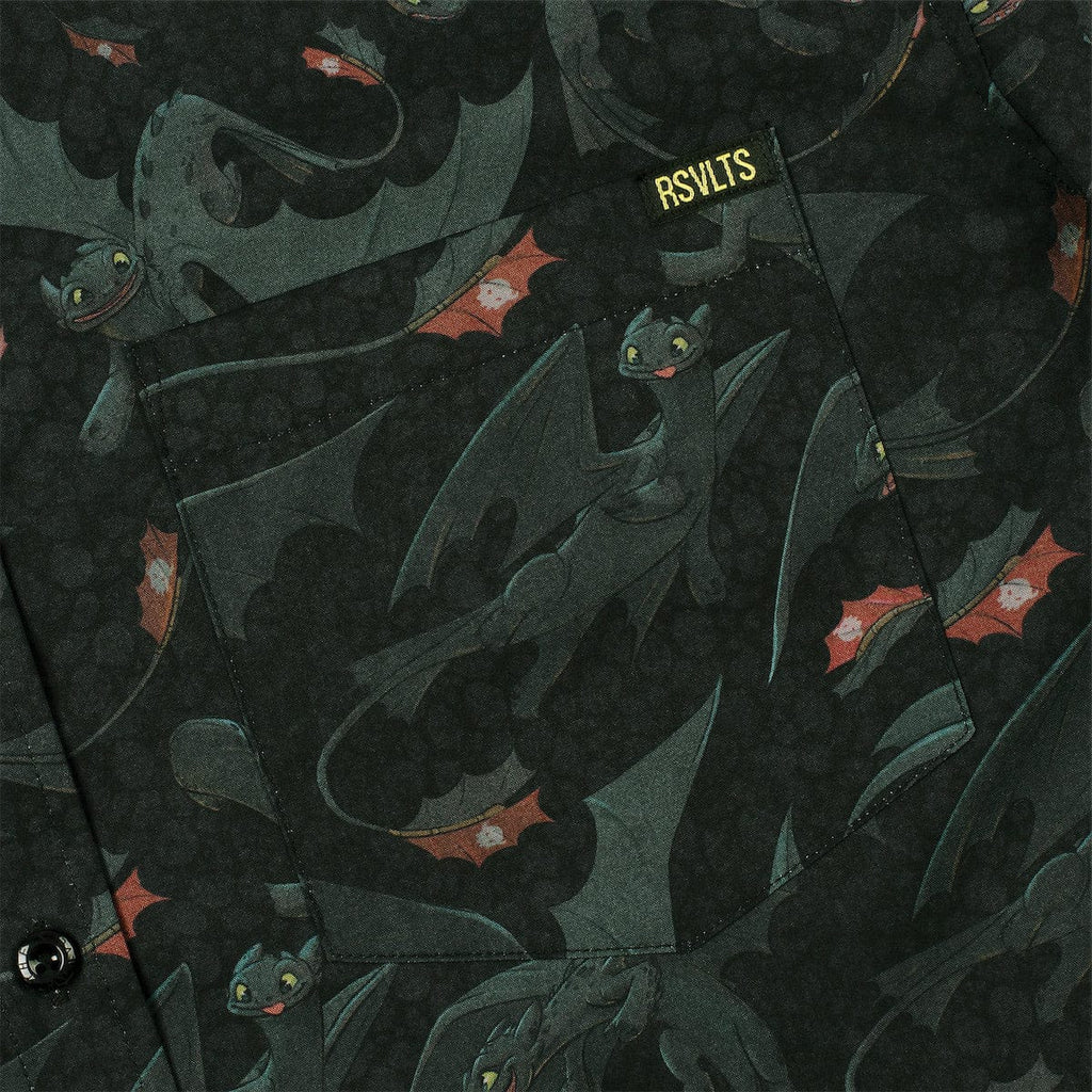 RSVLTS Unleash the Fury KUNUFLEX Short Sleeve Shirt in Black — detail 5