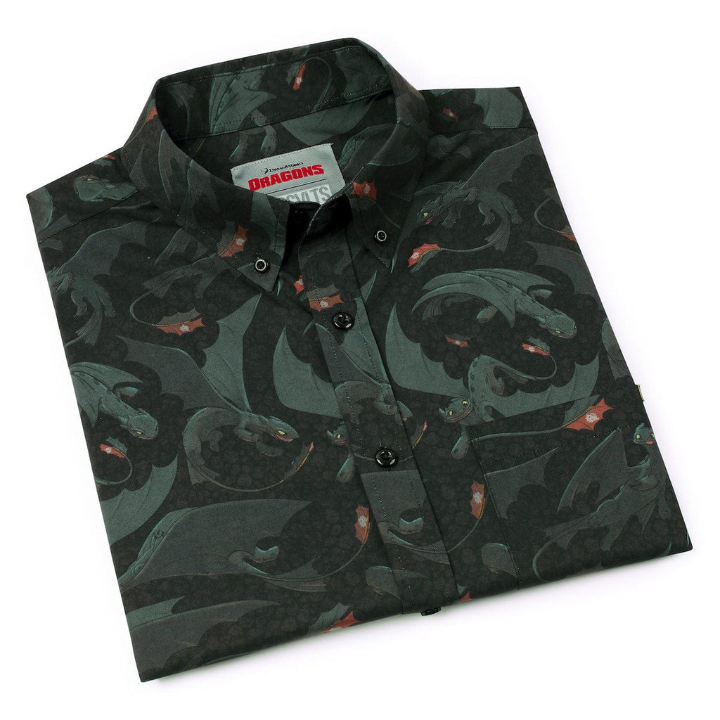 RSVLTS Unleash the Fury KUNUFLEX Short Sleeve Shirt in Black — detail 10