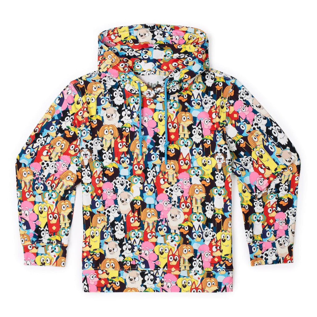 RSVLTS Primary Pals Youth Performance Hoodie in Multicolor — front view