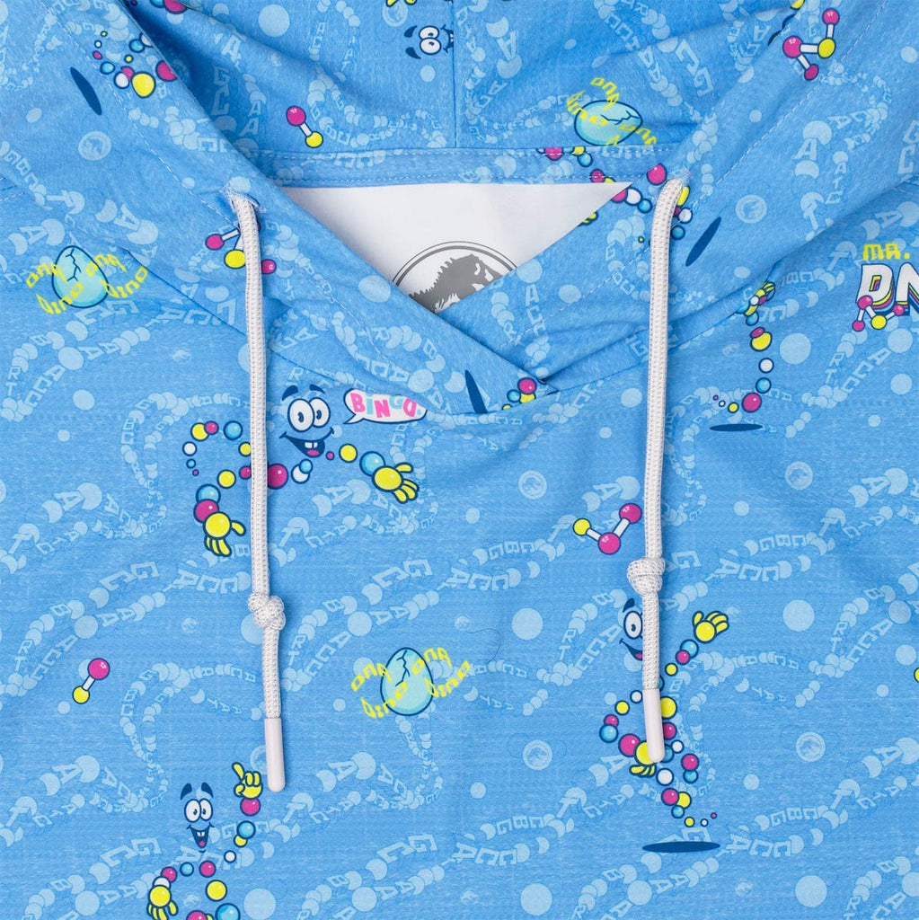 RSVLTS Mr. DNA Performance Hoodie in Blue — detail 3