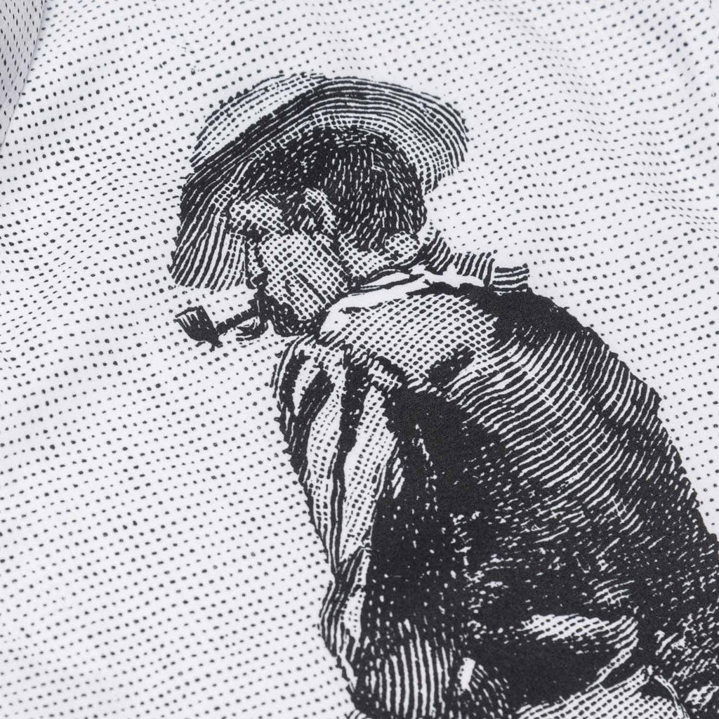 RSVLTS Into the West KUNUFLEX Short Sleeve Shirt in White — detail 5
