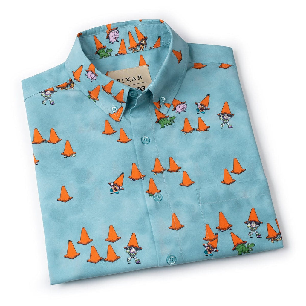 RSVLTS DROP! KUNUFLEX Short Sleeve Shirt in Blue — detail 11