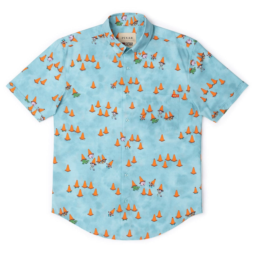 RSVLTS DROP! KUNUFLEX Short Sleeve Shirt in Blue — detail 8