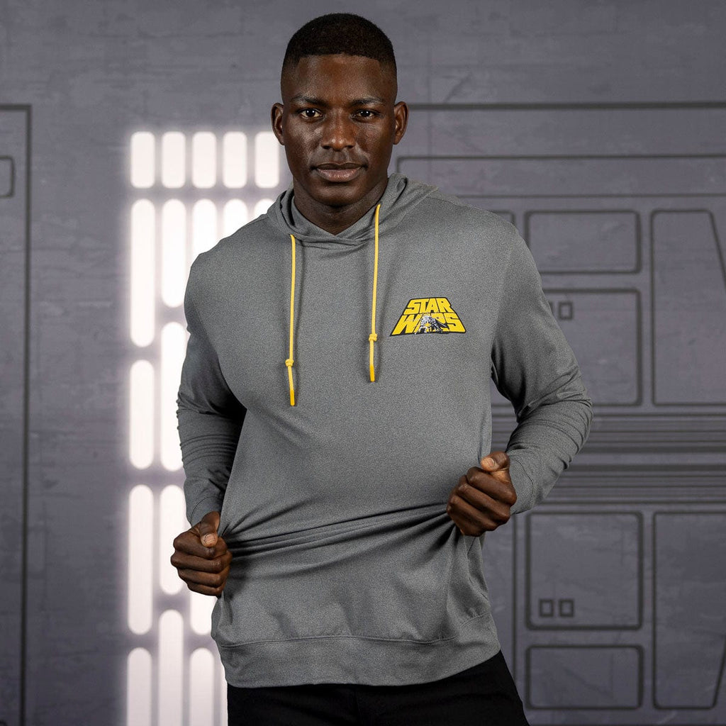 RSVLTS Old School Duel Performance Hoodie in Gray — detail 3