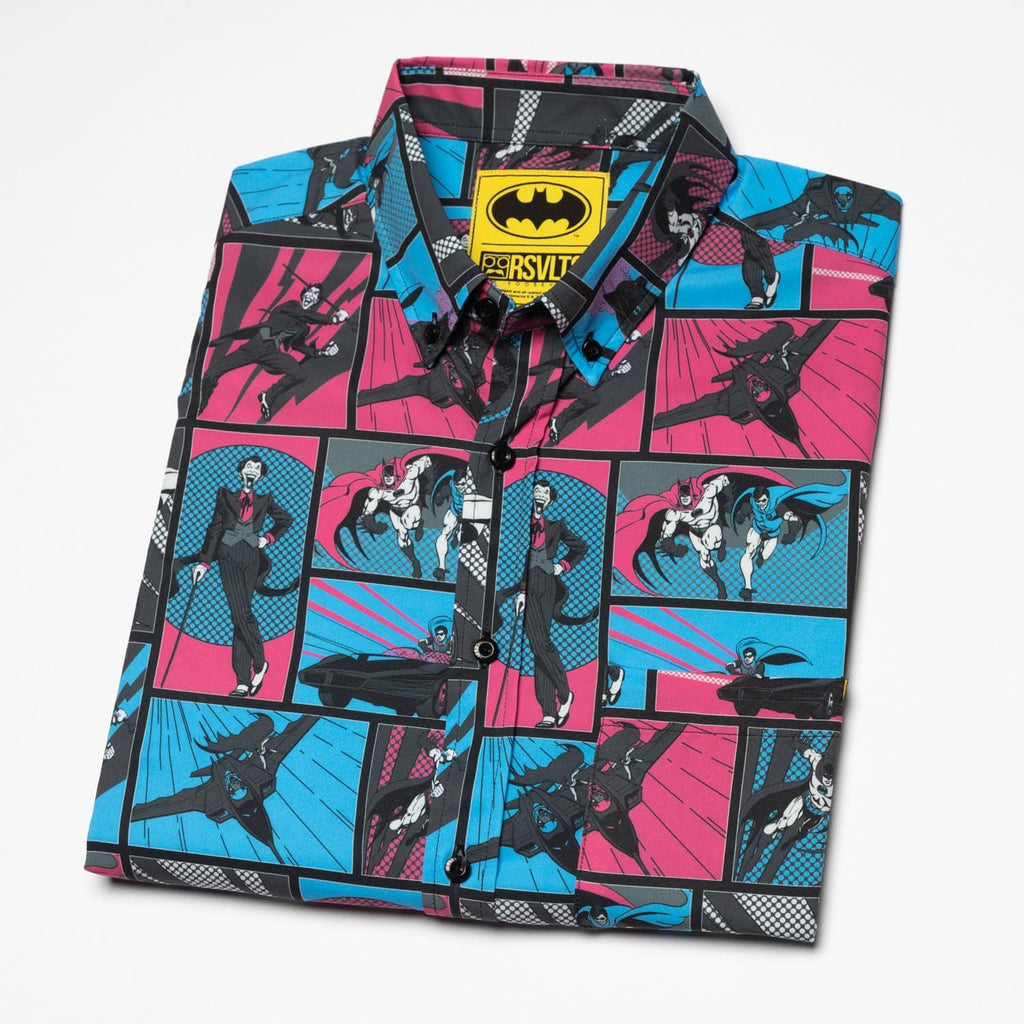 RSVLTS Funny Papers KUNUFLEX Short Sleeve Shirt in Multicolor — detail 8