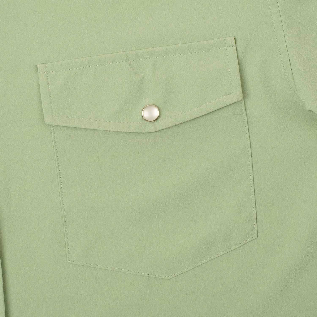 RSVLTS Cowju KUNUFLEX Short Sleeve Shirt in Orange — detail 8