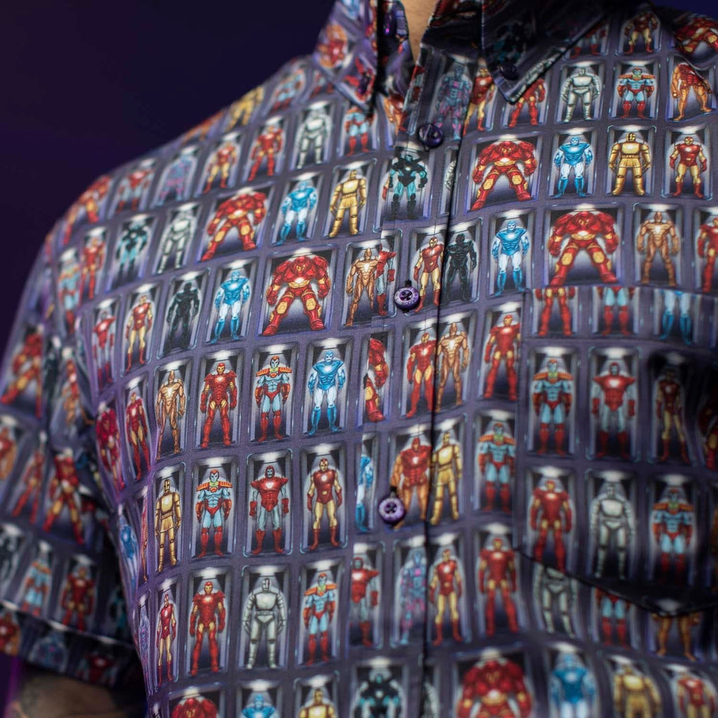 RSVLTS Hall of Armor KUNUFLEX Short Sleeve Shirt in Multicolor — detail 7