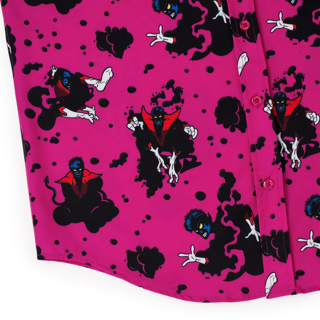 RSVLTS BAMF! KUNUFLEX Short Sleeve Shirt in Pink — detail 8