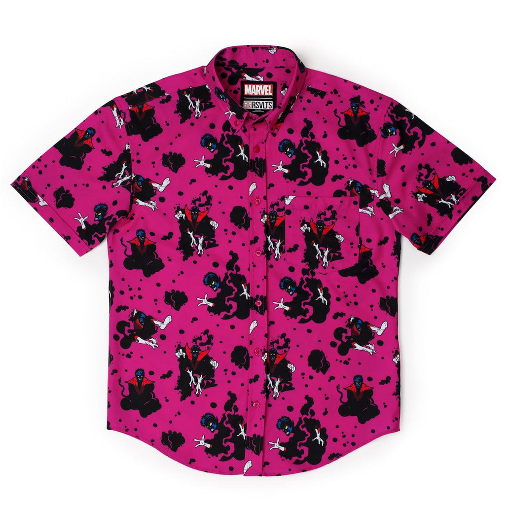 RSVLTS BAMF! KUNUFLEX Short Sleeve Shirt in Pink — detail 5