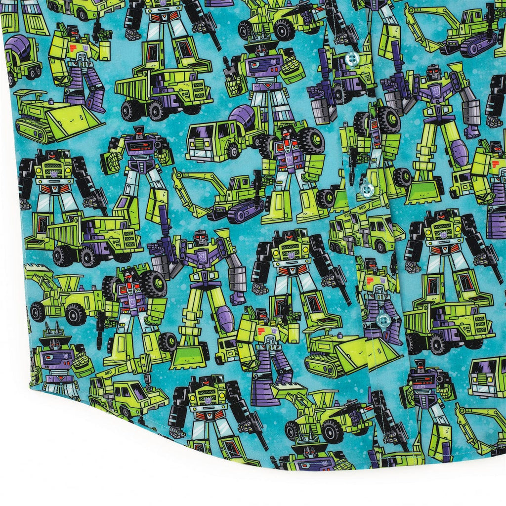 RSVLTS Constructicon Crew KUNUFLEX Short Sleeve Shirt in Green — detail 9