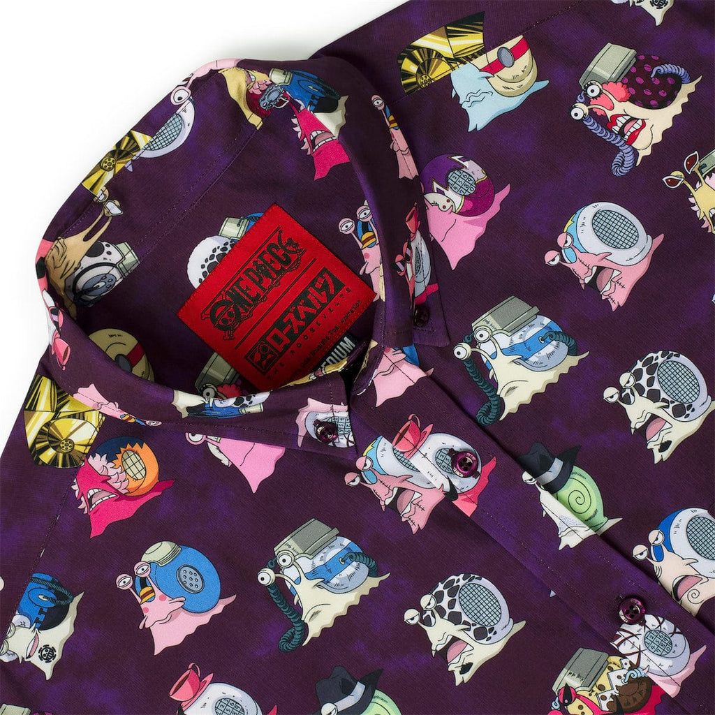 RSVLTS Puru-Puru-Puru KUNUFLEX Short Sleeve Shirt in Purple — detail 13