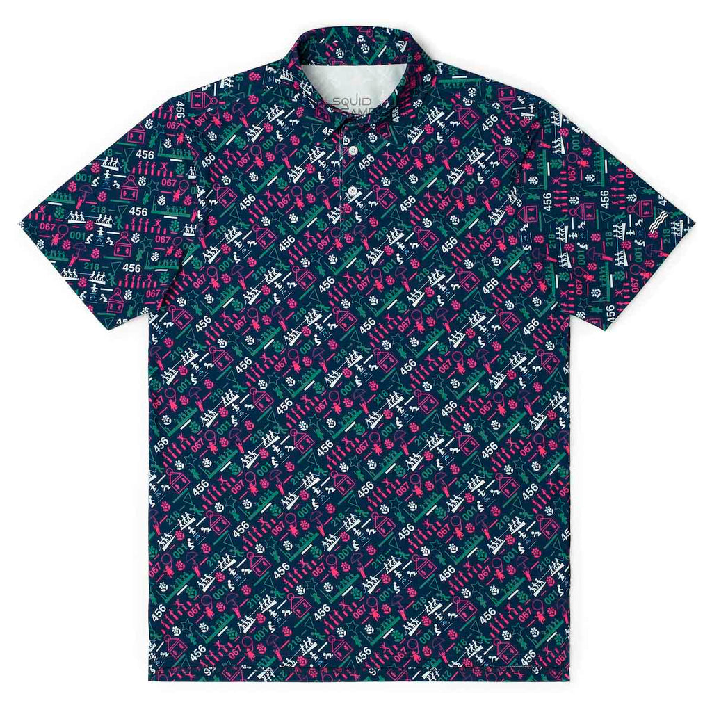 RSVLTS Sudden Death All-Day Polo in Blue — front view