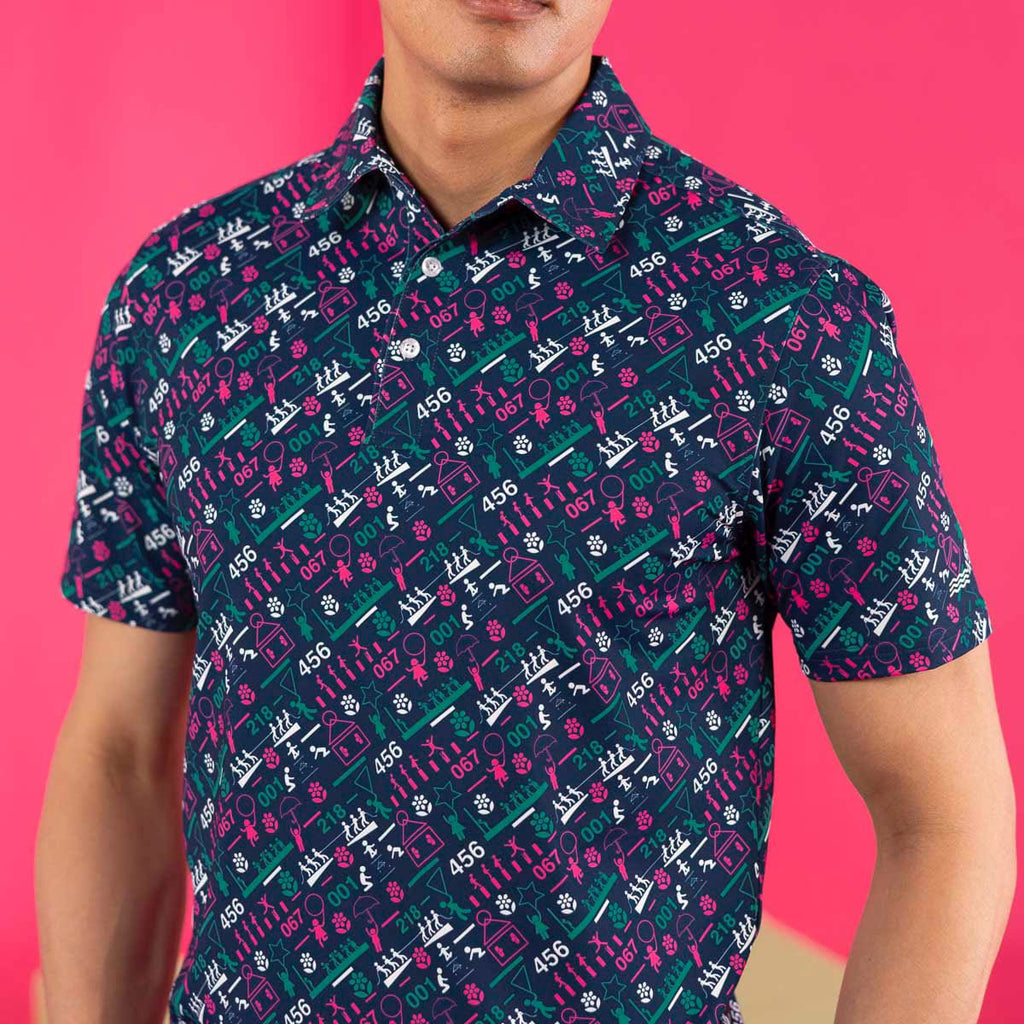 RSVLTS Sudden Death All-Day Polo in Blue — detail 7