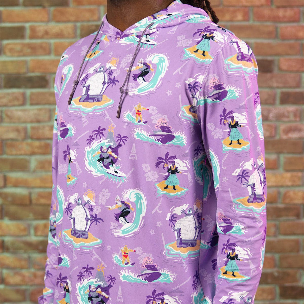 RSVLTS Shredder Shreds Performance Hoodie in Purple — detail 5