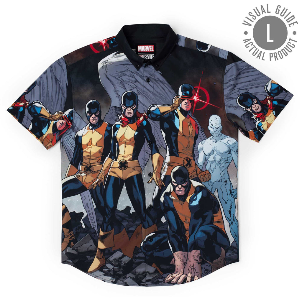 RSVLTS Xavier’s Shortlist KUNUFLEX Short Sleeve Shirt in Black — detail 8