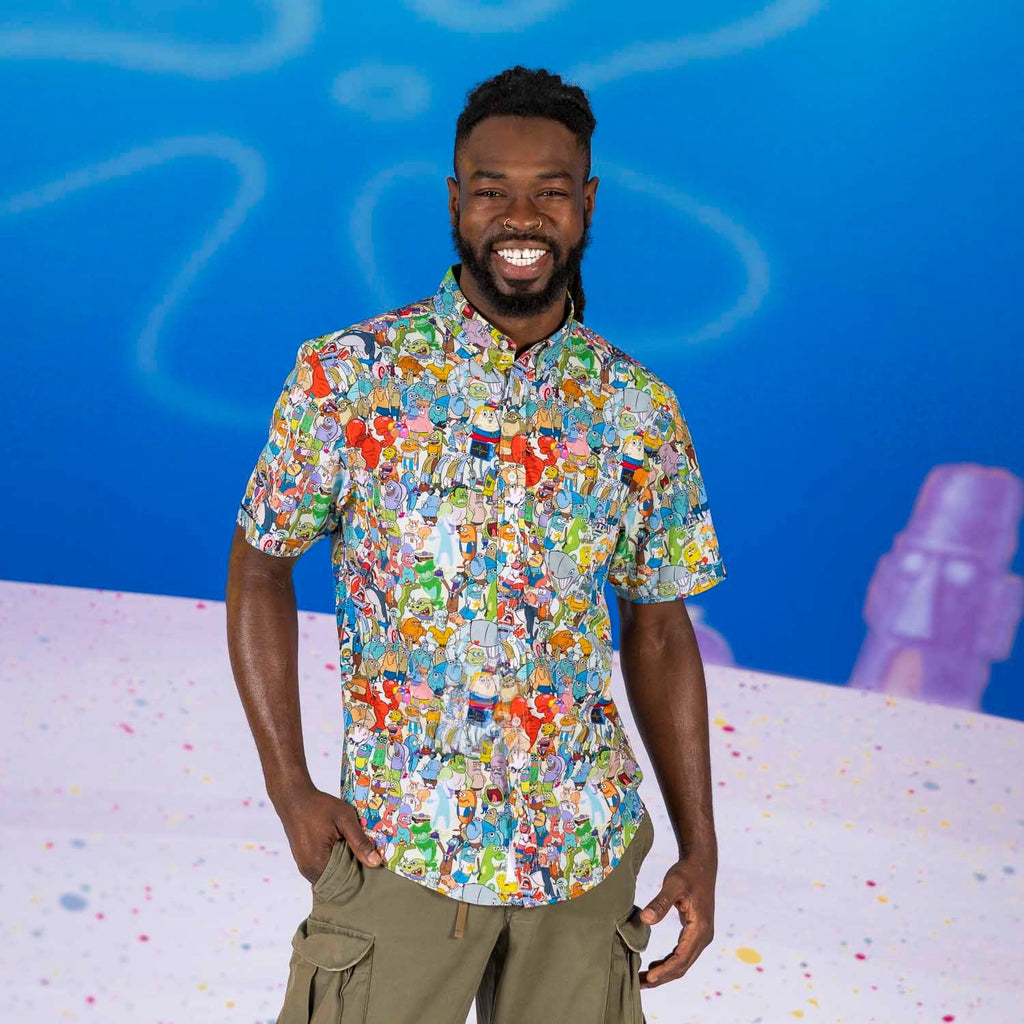 RSVLTS Welcome to Bikini Bottom KUNUFLEX Short Sleeve Shirt — detail 7