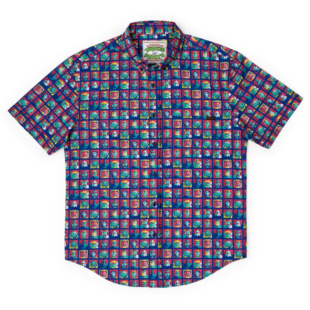 RSVLTS Dimension X-cellent KUNUFLEX Short Sleeve Shirt in Blue — detail 6