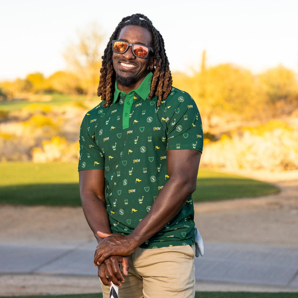 RSVLTS Mickey Mouse Country Club All-Day Polo in Green — detail 4