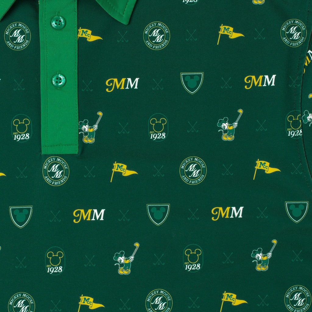 RSVLTS Mickey Mouse Country Club All-Day Polo in Green — detail 5