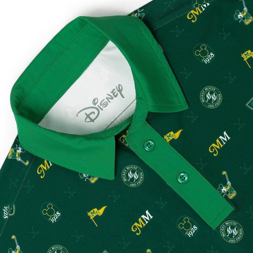 RSVLTS Mickey Mouse Country Club All-Day Polo in Green — detail 7