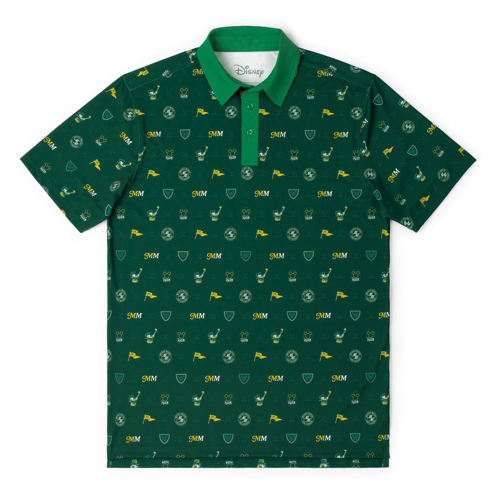 RSVLTS Mickey Mouse Country Club All-Day Polo in Green — front view