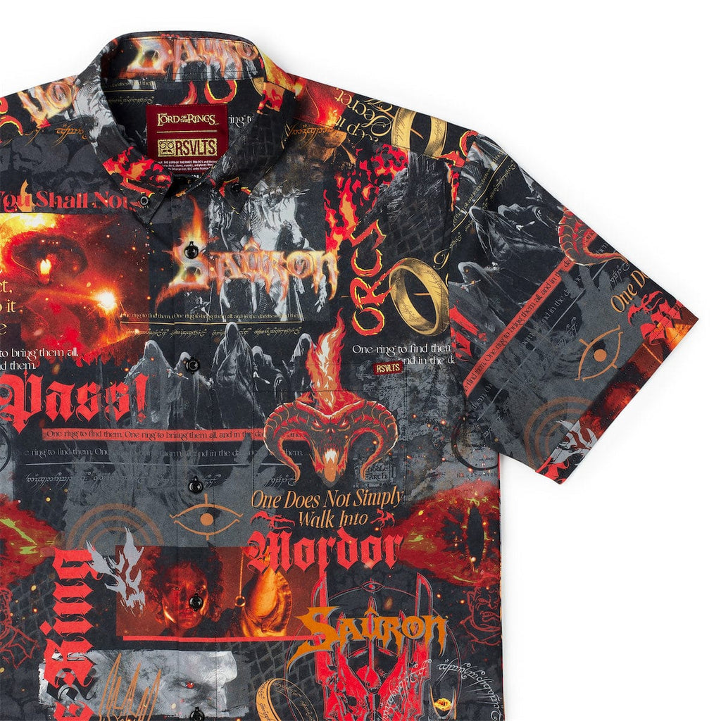 RSVLTS Forces of Mordor KUNUFLEX Short Sleeve Shirt in Black — front view