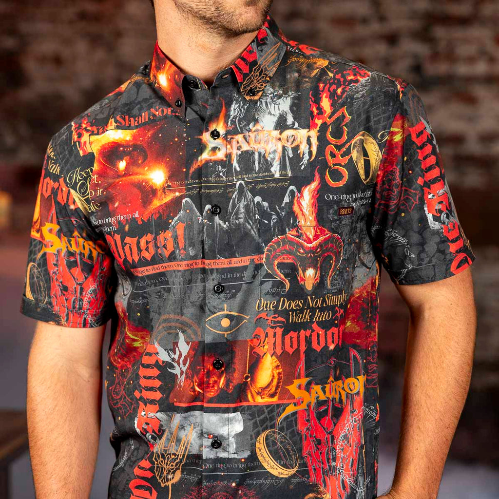 RSVLTS Forces of Mordor KUNUFLEX Short Sleeve Shirt in Black — detail 8
